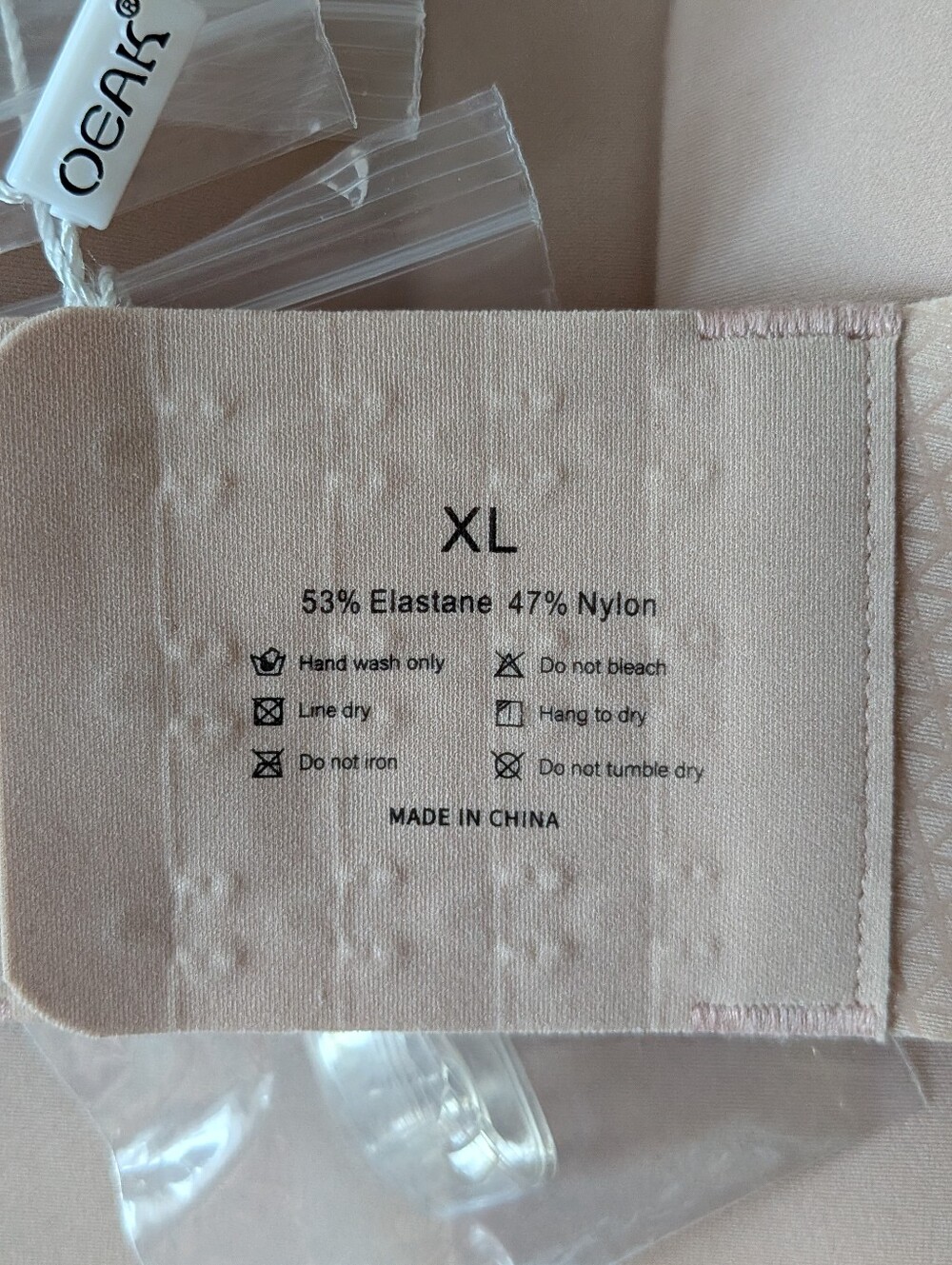 OEAK Nude Strapless Adhesive Bra - Seamless Backless Support, XL - Picture 16 of 16
